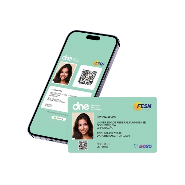 Carteira Nacional do Estudante Física e Digital 