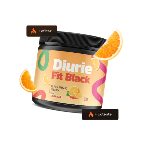 Diuriefit Black 10x mais eficaz com sabor de laranja