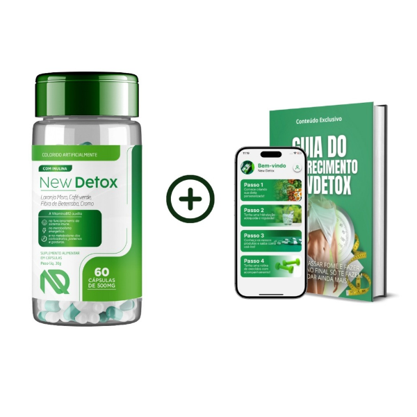 New Detox Suplemento Alimentar em Cápsulas 